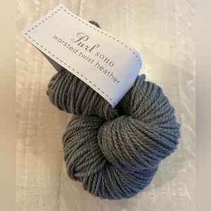 Purl Soho Merino Wool Worsted Twist in Heathered Grey NWT